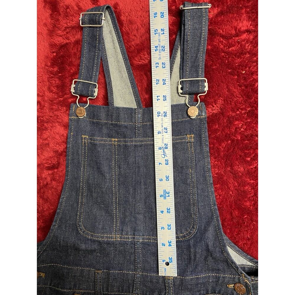 Madewell Overall Medium Flea Market Flare Denim in Dark Washed indigo Baggy Y2K - Picture 12 of 13